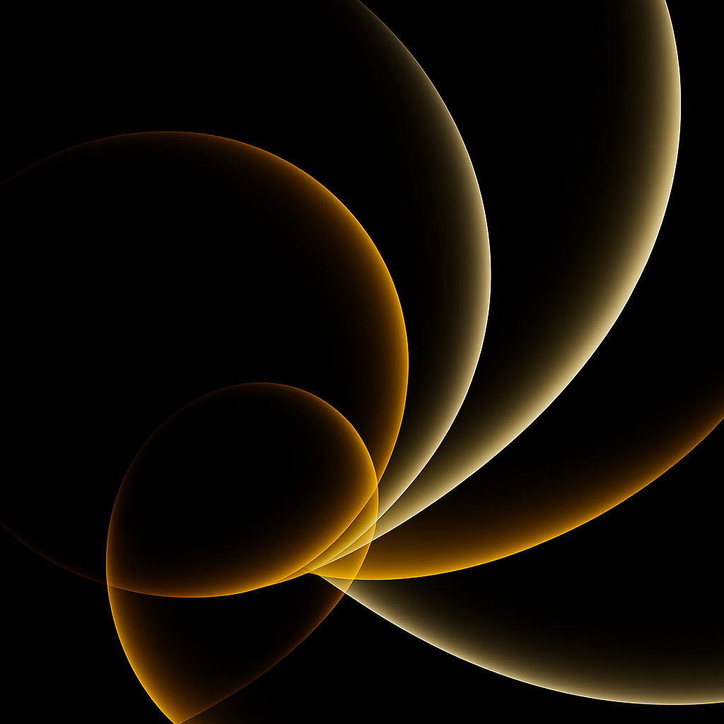 A image of a concrete sphere, balanced between two other larger spheres